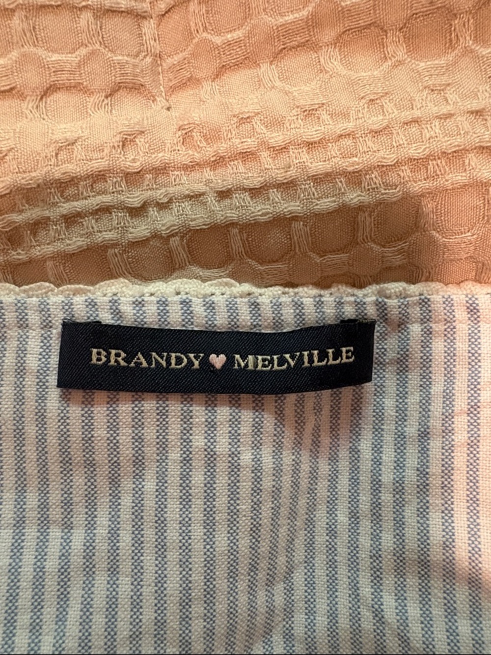 Brandy Melville Blue and White Edith Striped Tank - Picture 2 of 7